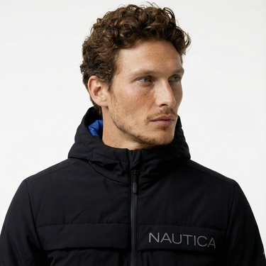  Nautica Erkek Siyah Mont