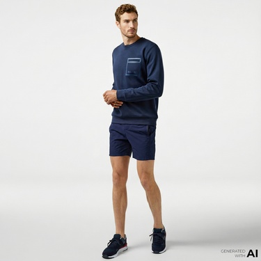  Nautica Erkek Lacivert Classic Fit Şort