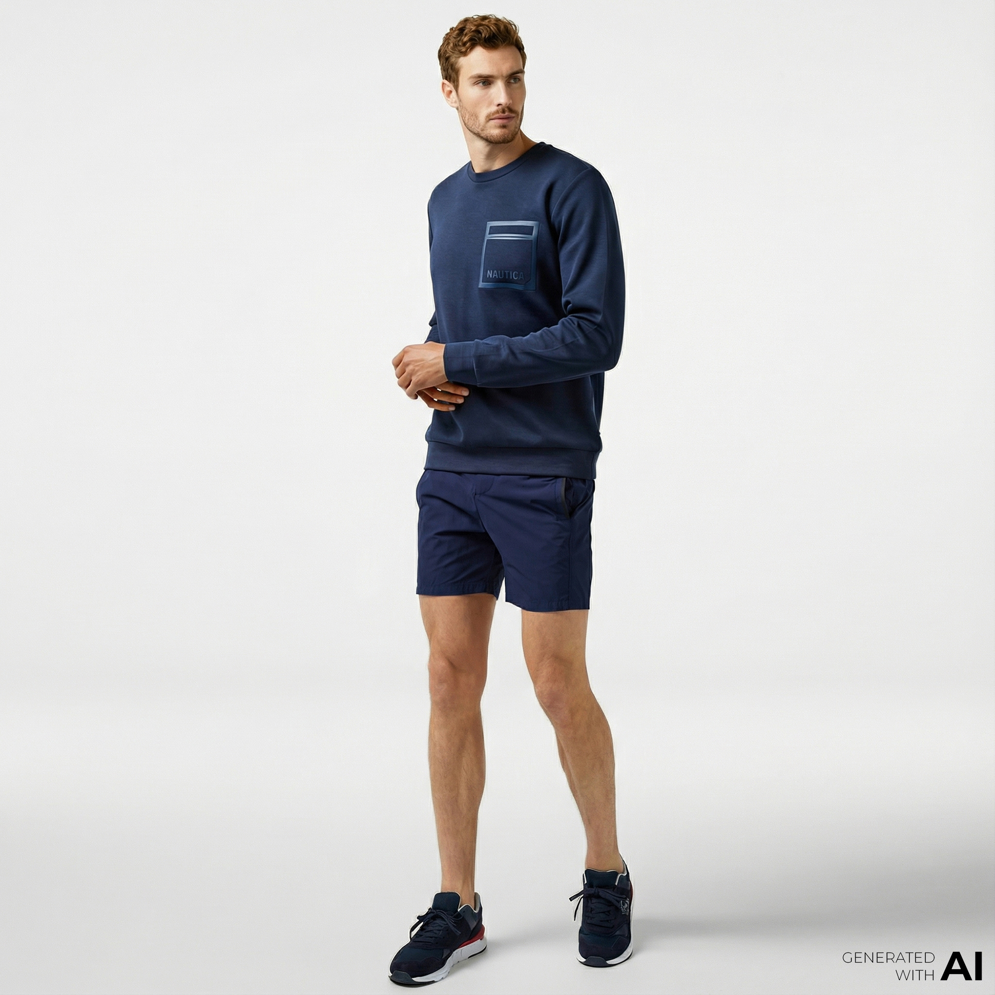  Nautica Erkek Lacivert Classic Fit Şort