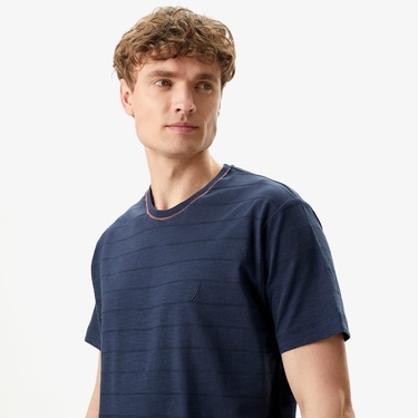 Nautica Erkek Lacivert Standart Fit T-Shirt