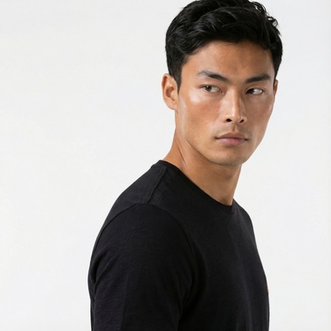  Nautica Erkek Siyah Standart Fit T-Shirt