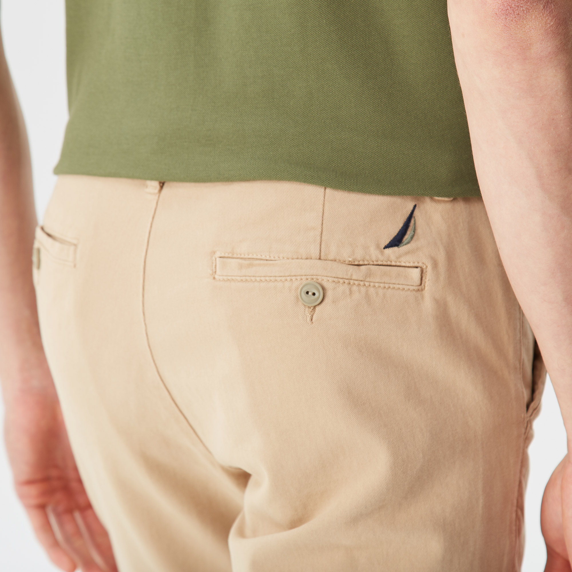  Nautica Erkek Bej Slim Fit Bermuda Şort