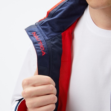  Nautica Erkek Beyaz Regular Fit Dik Yaka Mont