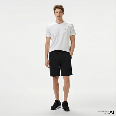  Nautica Erkek Siyah Regular Fit Şort