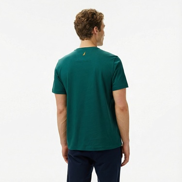  Nautica Erkek Yeşil Regular Fit T-Shirt