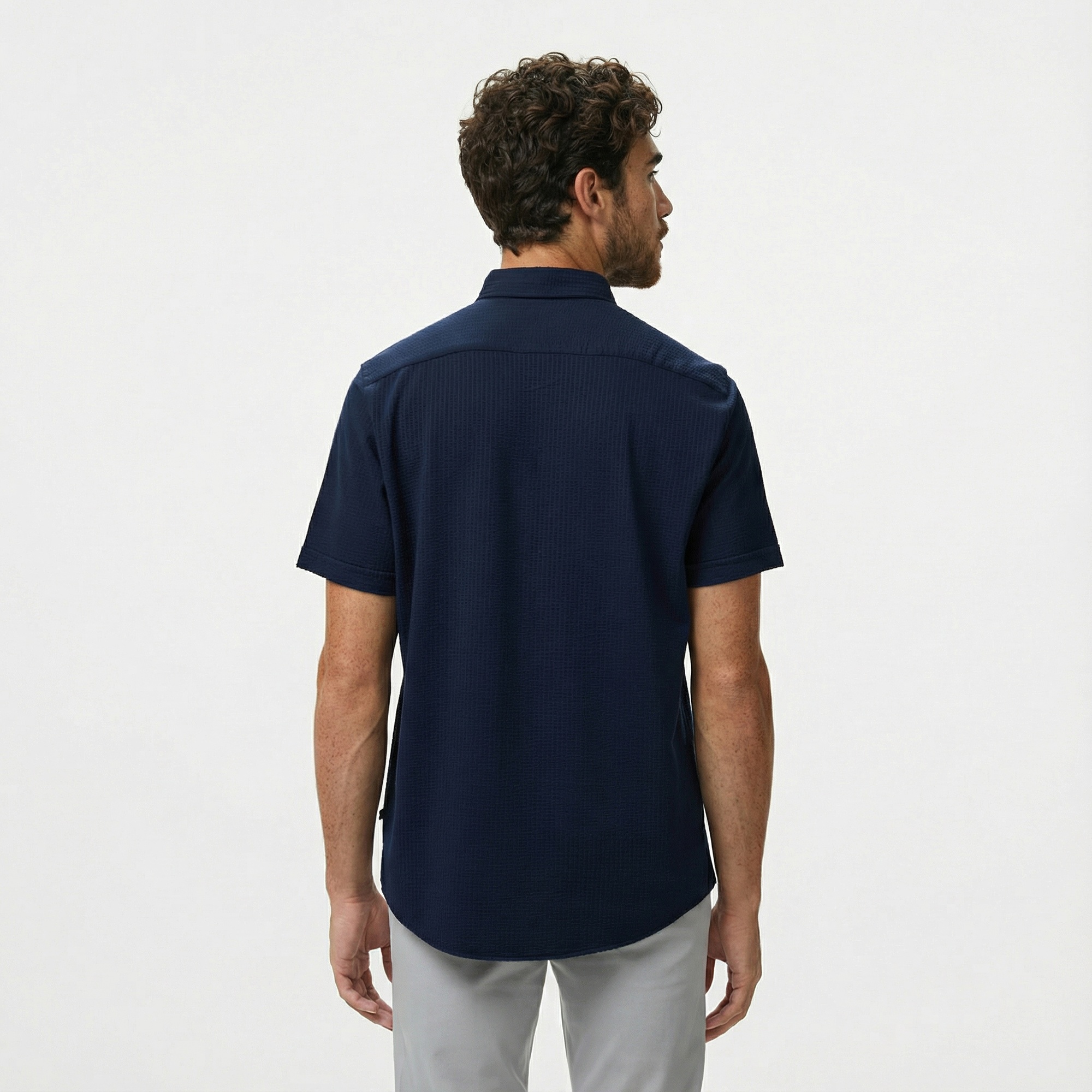 Nautica Erkek Lacivert Classic Fit Gömlek