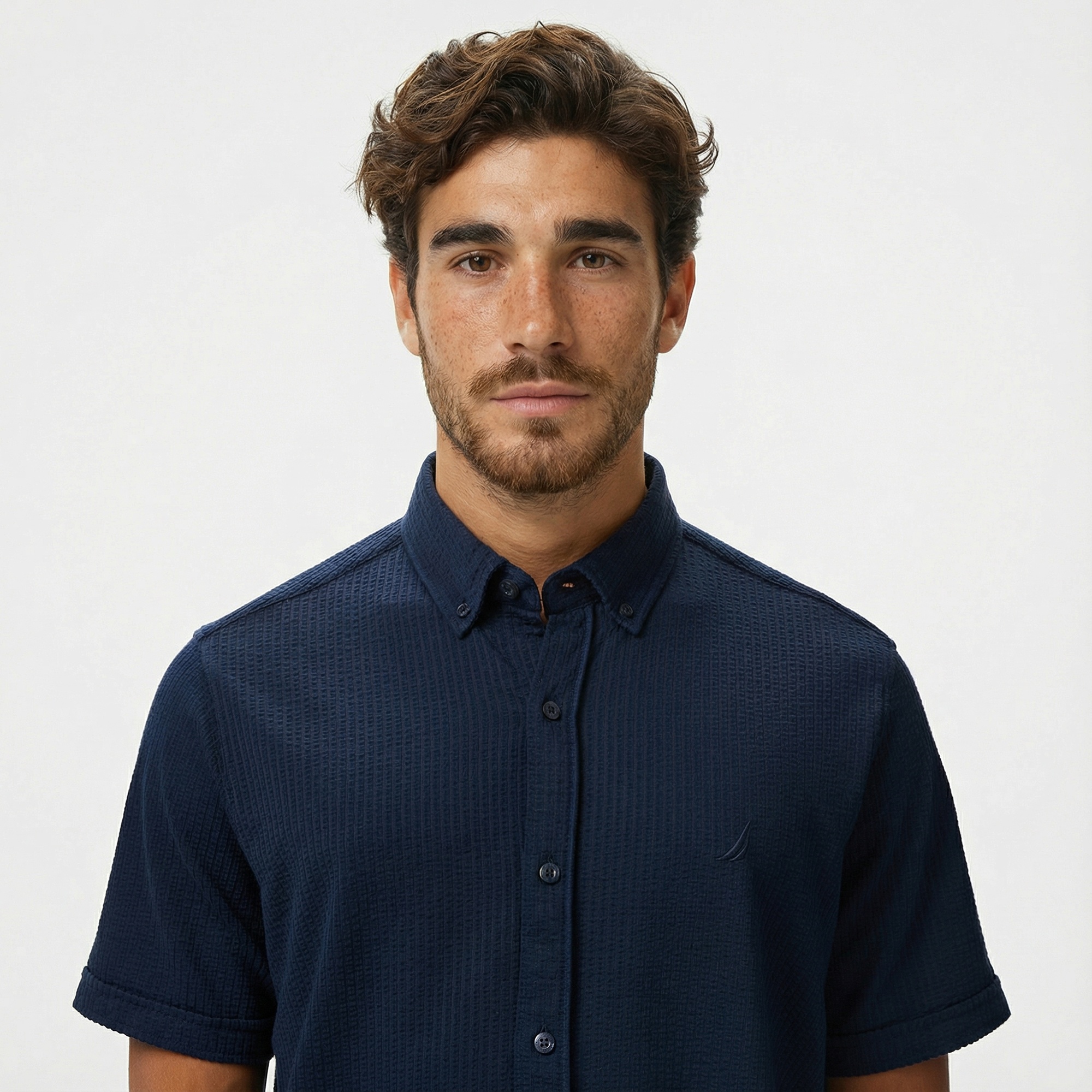 Nautica Erkek Lacivert Classic Fit Gömlek