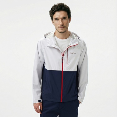  Nautica Erkek Beyaz Regular Fit Dik Yaka Mont