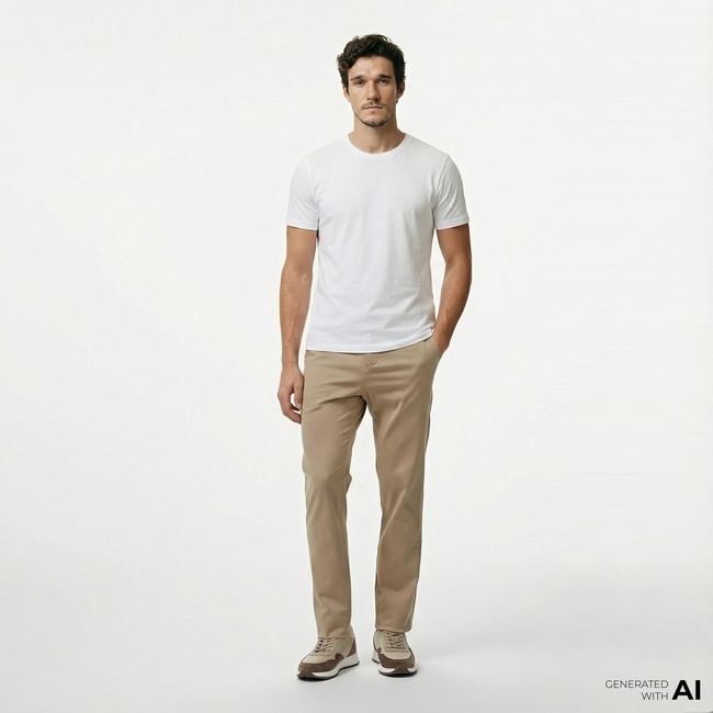  Nautica Erkek Bej Slim Fit Pantolon