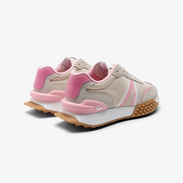 Lacoste L-Spin Deluxe Kadın Bej Sneaker