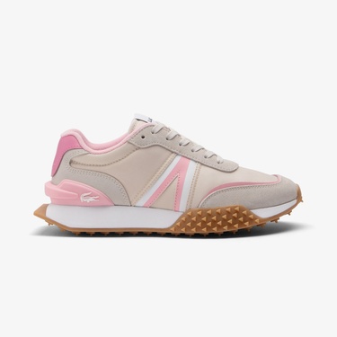  Lacoste L-Spin Deluxe Kadın Bej Sneaker