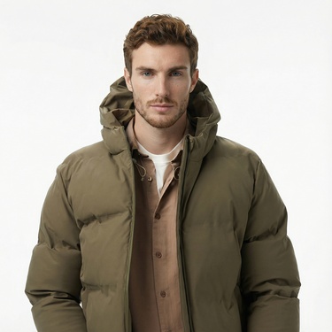  Nautica Erkek Yeşil Regular Fit Mont