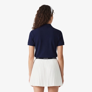  Kadın Regular Fit Organik Pamuk Lacivert Polo
