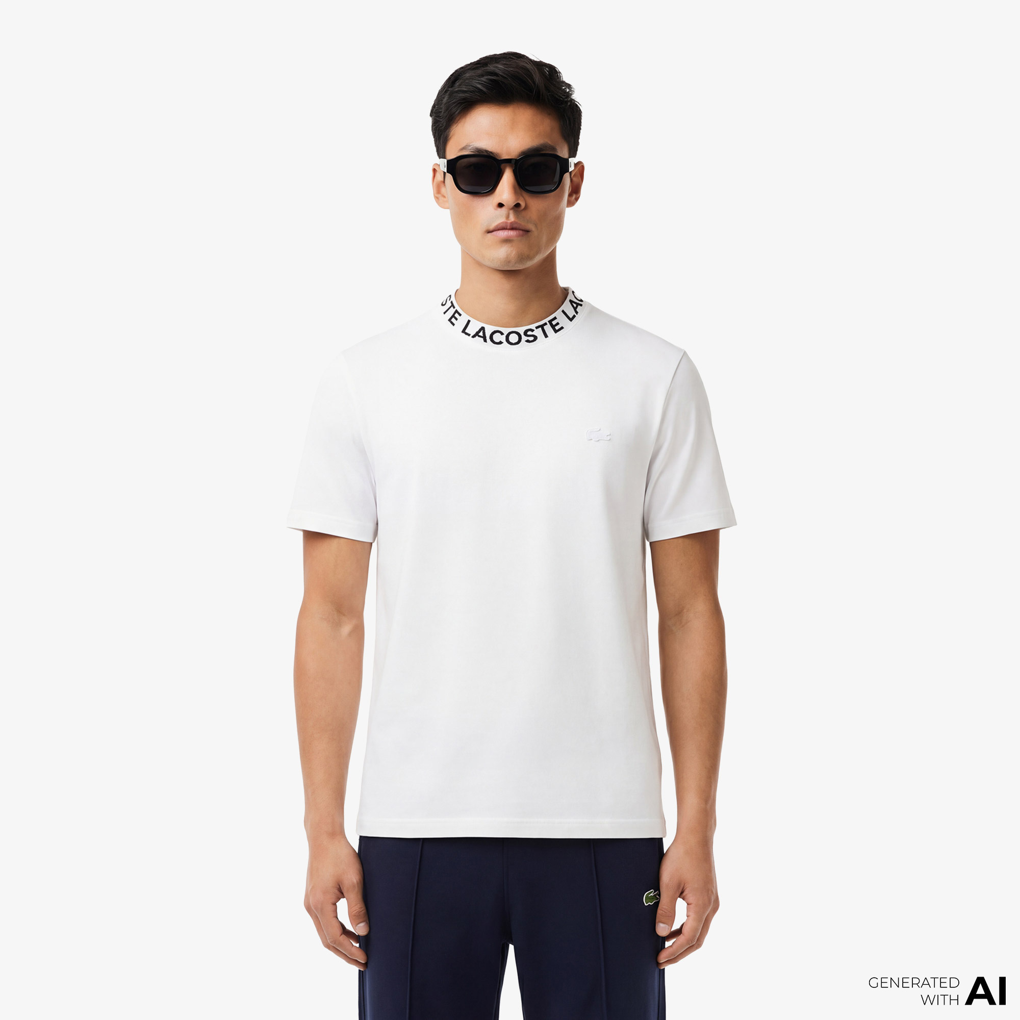  Erkek Regular Fit Bisiklet Yaka Beyaz T-Shirt