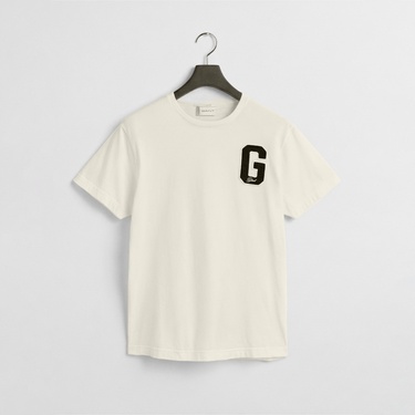  Men's cream t-shirt regular fit