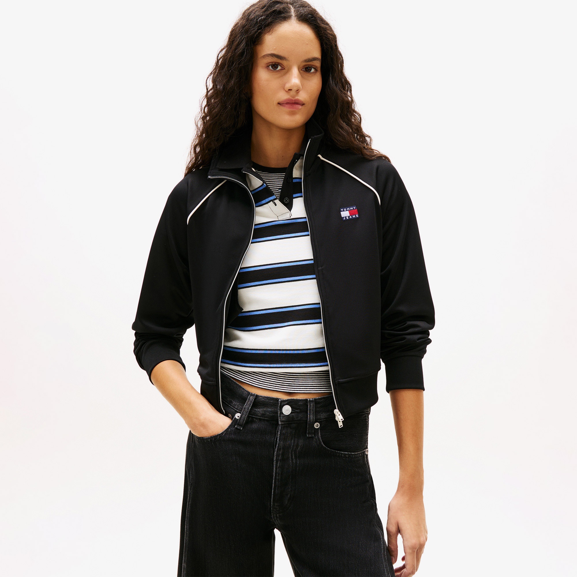 Tommy Hilfiger Badge Kadın Siyah Ceket