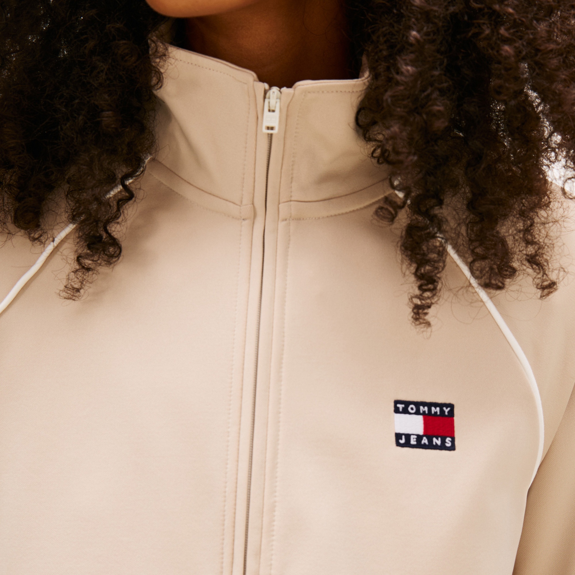 Tommy Hilfiger Badge Kadın Bej Ceket