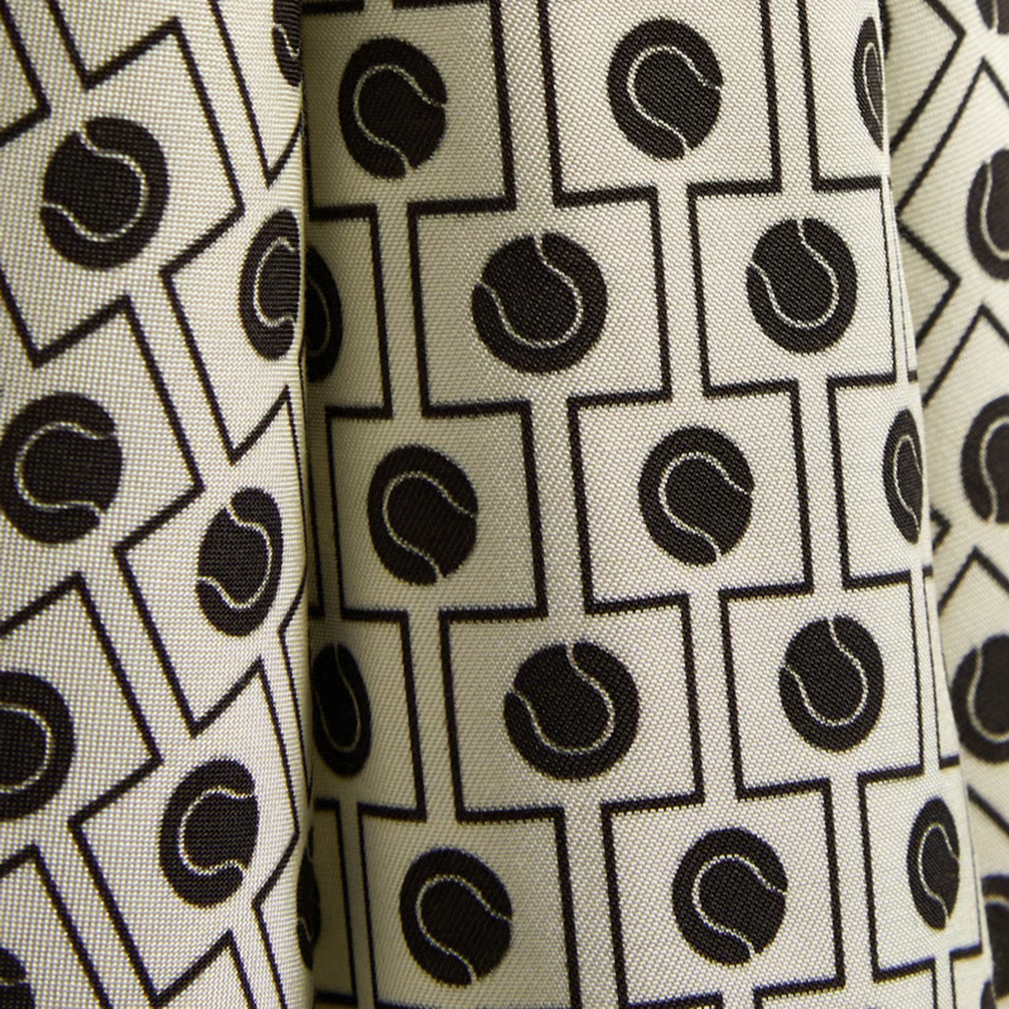 Lacoste Kadın Desenli Kahverengi Fular