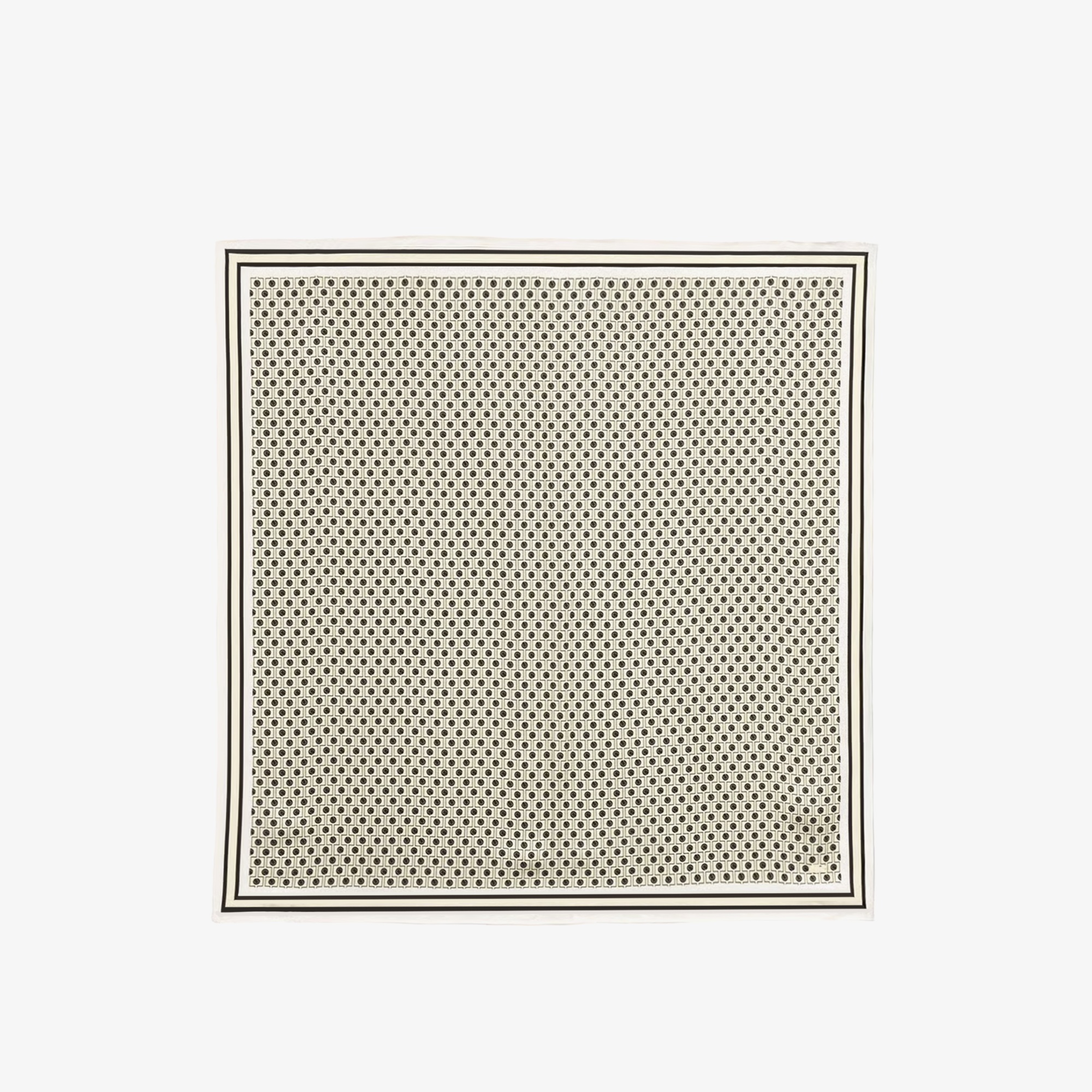 Lacoste Kadın Desenli Kahverengi Fular