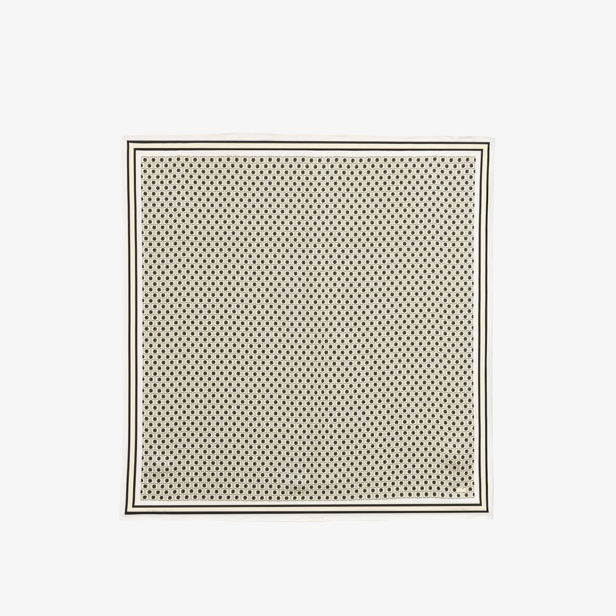  Lacoste Kadın Desenli Kahverengi Fular