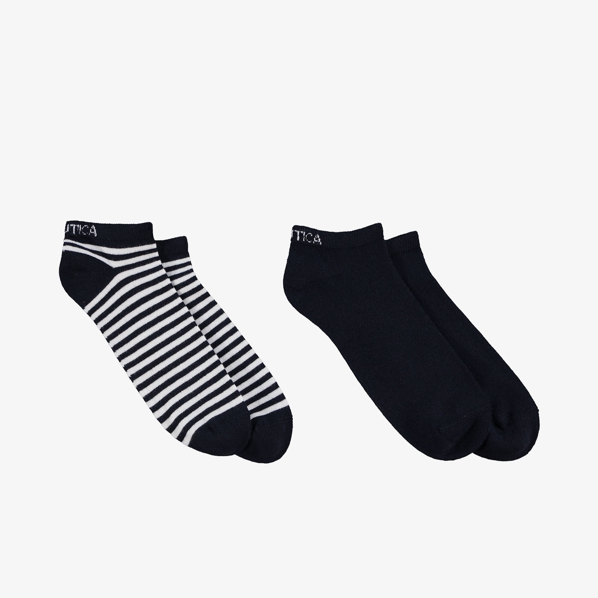 Nautica Unisex Lacivert 2'li Çizgili Çorap