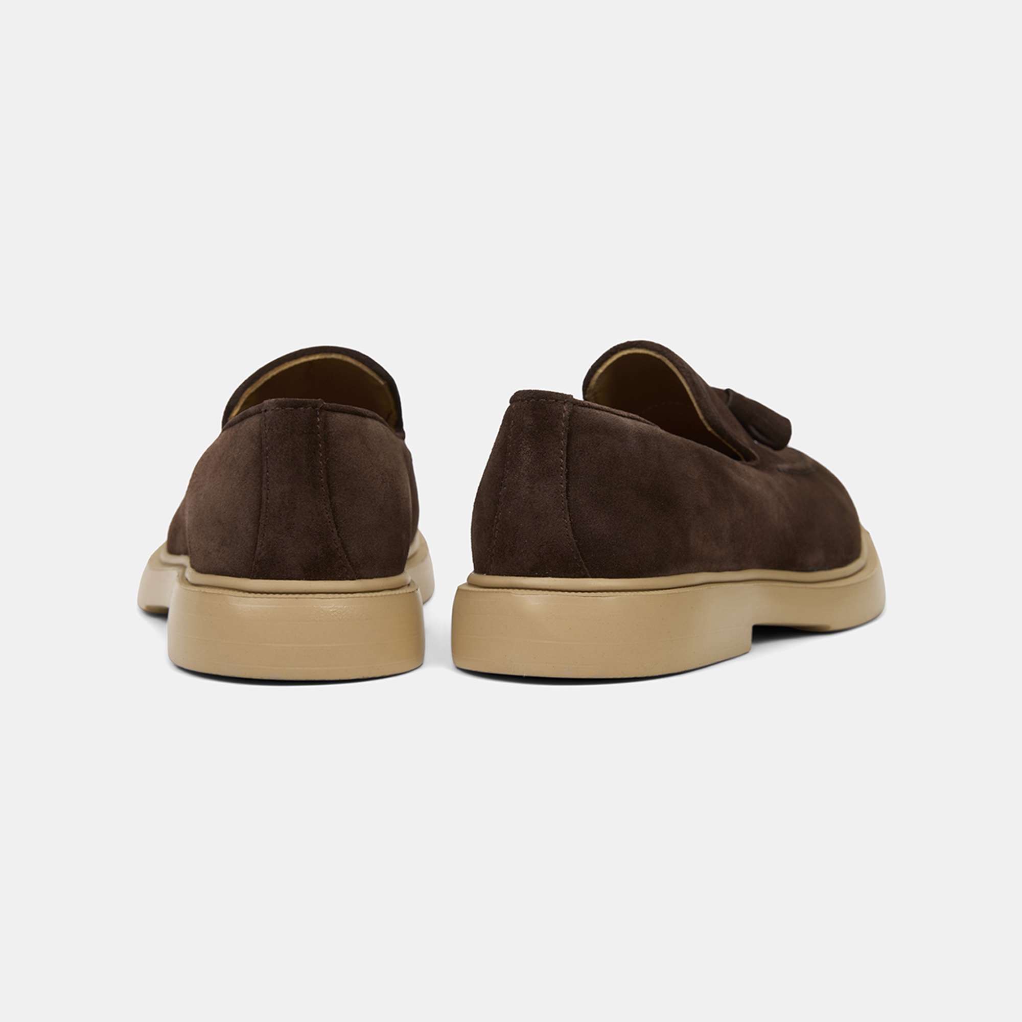 Erkek Kahve Püskül Detaylı Klasik Süet Loafer