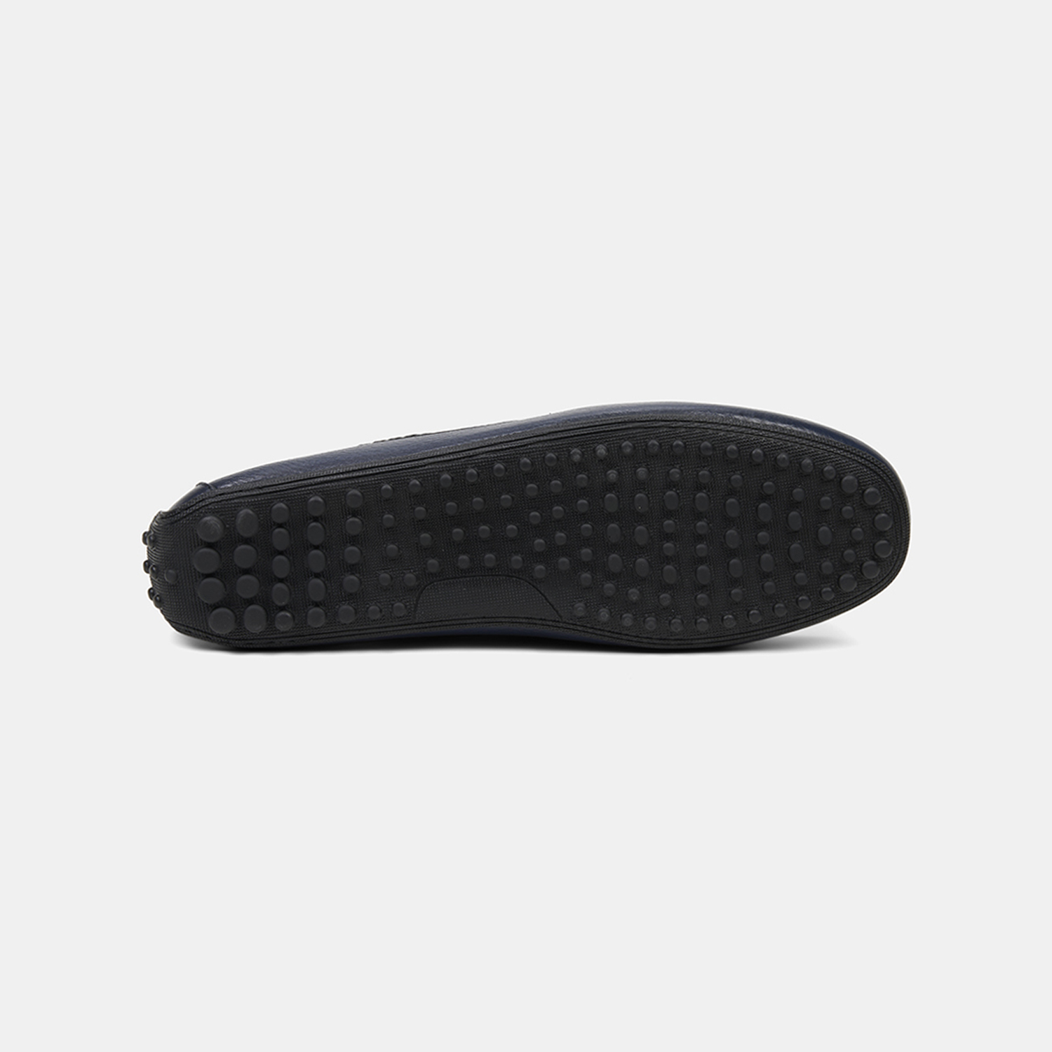  Erkek Lacivert Zımba Detaylı İpli Deri Loafer