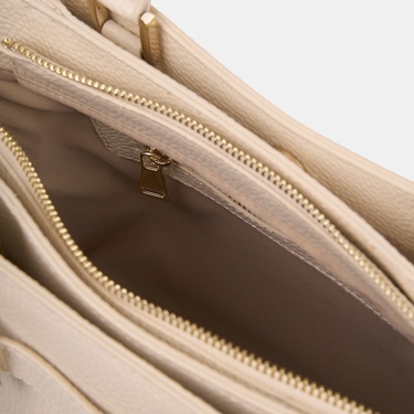  Kadın Ekru Omuz Askılı El Çantası