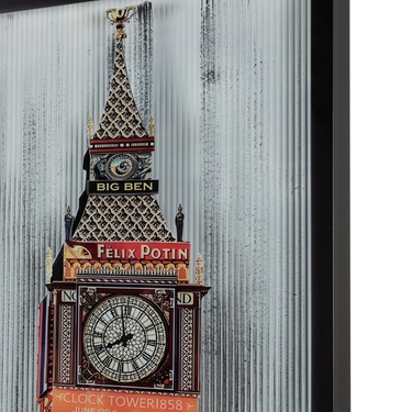  TIMELESS TOWER ÇERÇEVELİ CAM TABLO 60X90CM