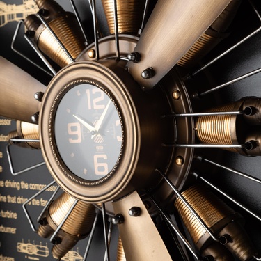  ELICA GOLD DUVAR SAATİ 80X15X96CM