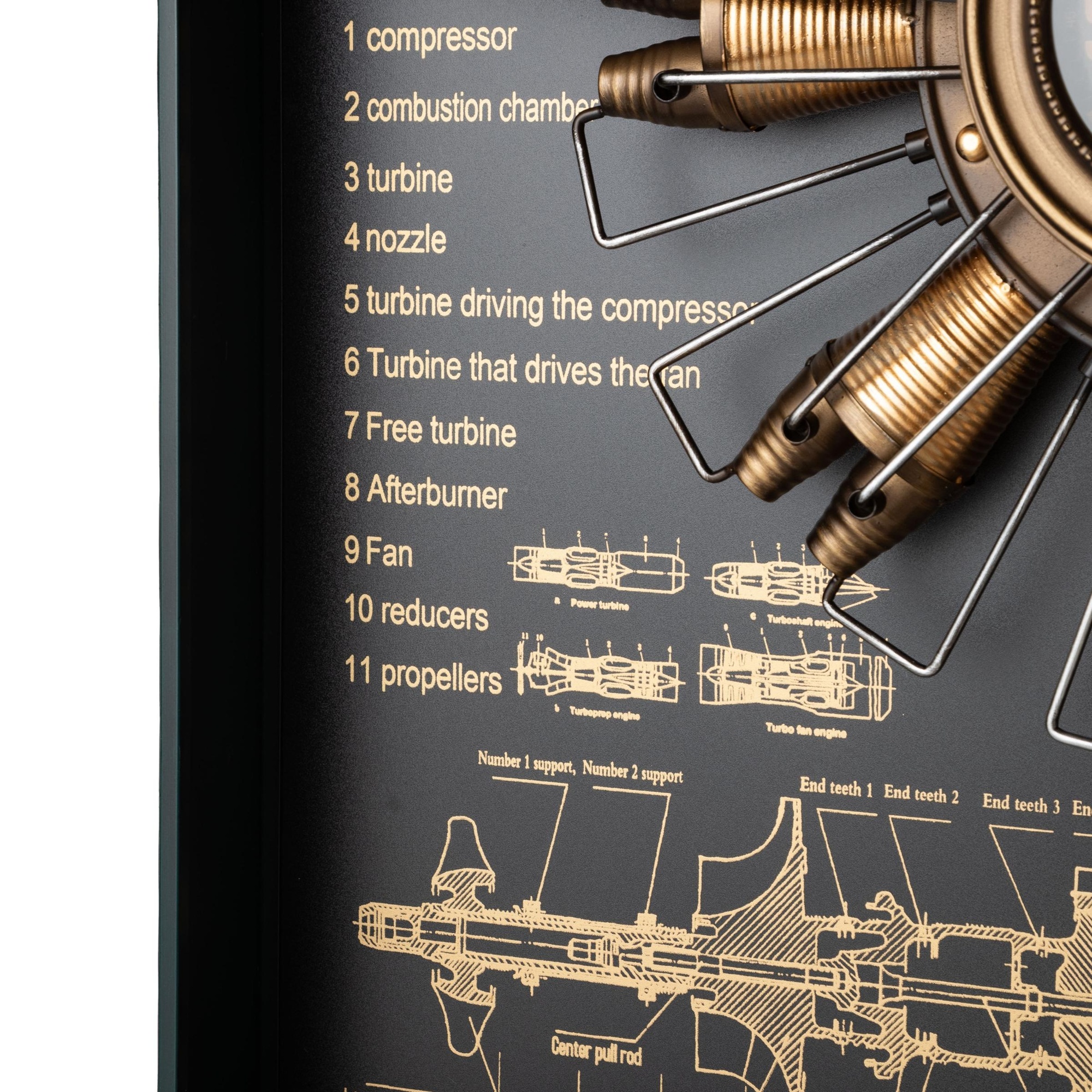ELICA GOLD DUVAR SAATİ 80X15X96CM