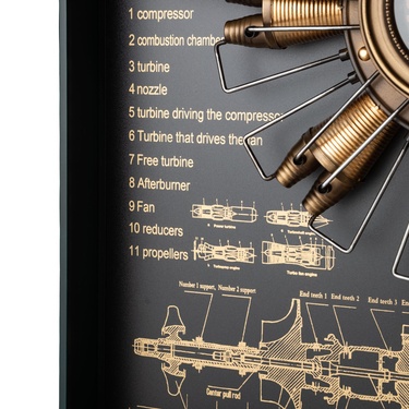  ELICA GOLD DUVAR SAATİ 80X15X96CM