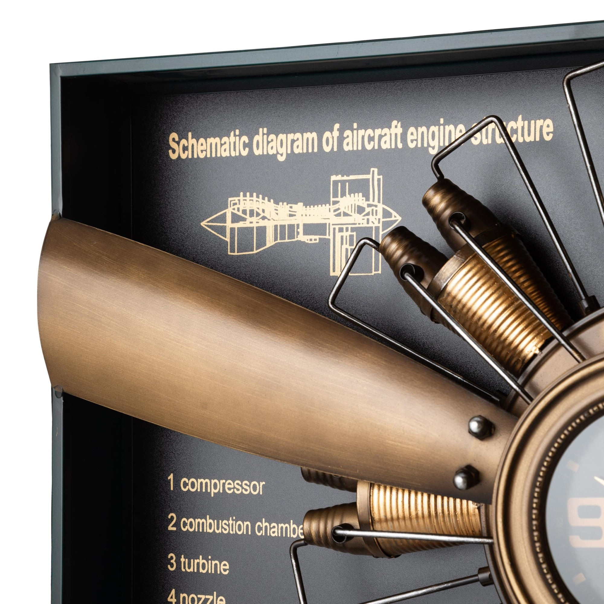 ELICA GOLD DUVAR SAATİ 80X15X96CM