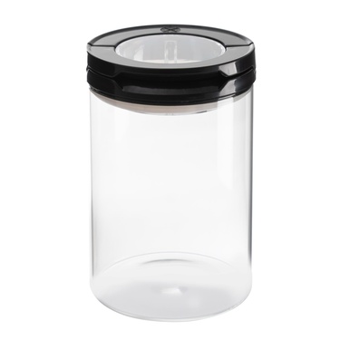  CAM KAVANOZ VAKUMLU KAPAK SİYAH 1300 ML