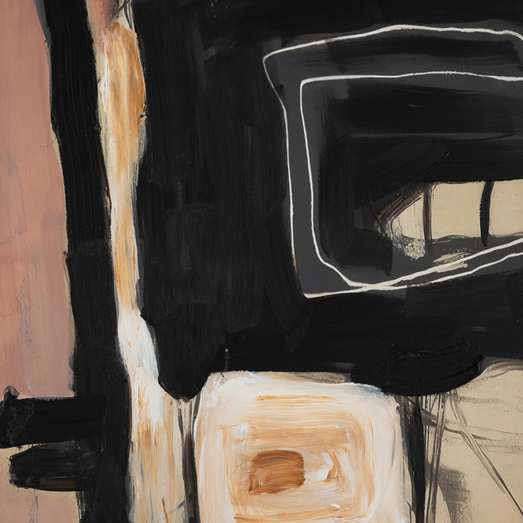 FUSIA ÇERÇEVELİ YAĞLIBOYA TABLO 100X150 CM