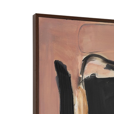  FUSIA ÇERÇEVELİ YAĞLIBOYA TABLO 100X150 CM