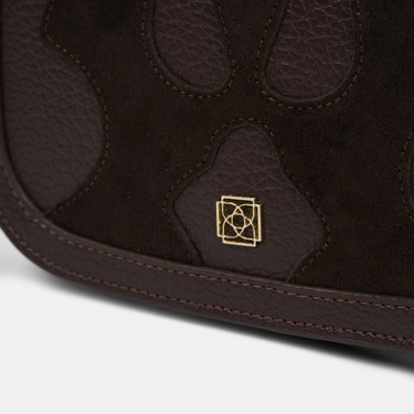  Kadın Kahve Süet Dokulu Ayarlanabilir Askılı Omuz Çantası