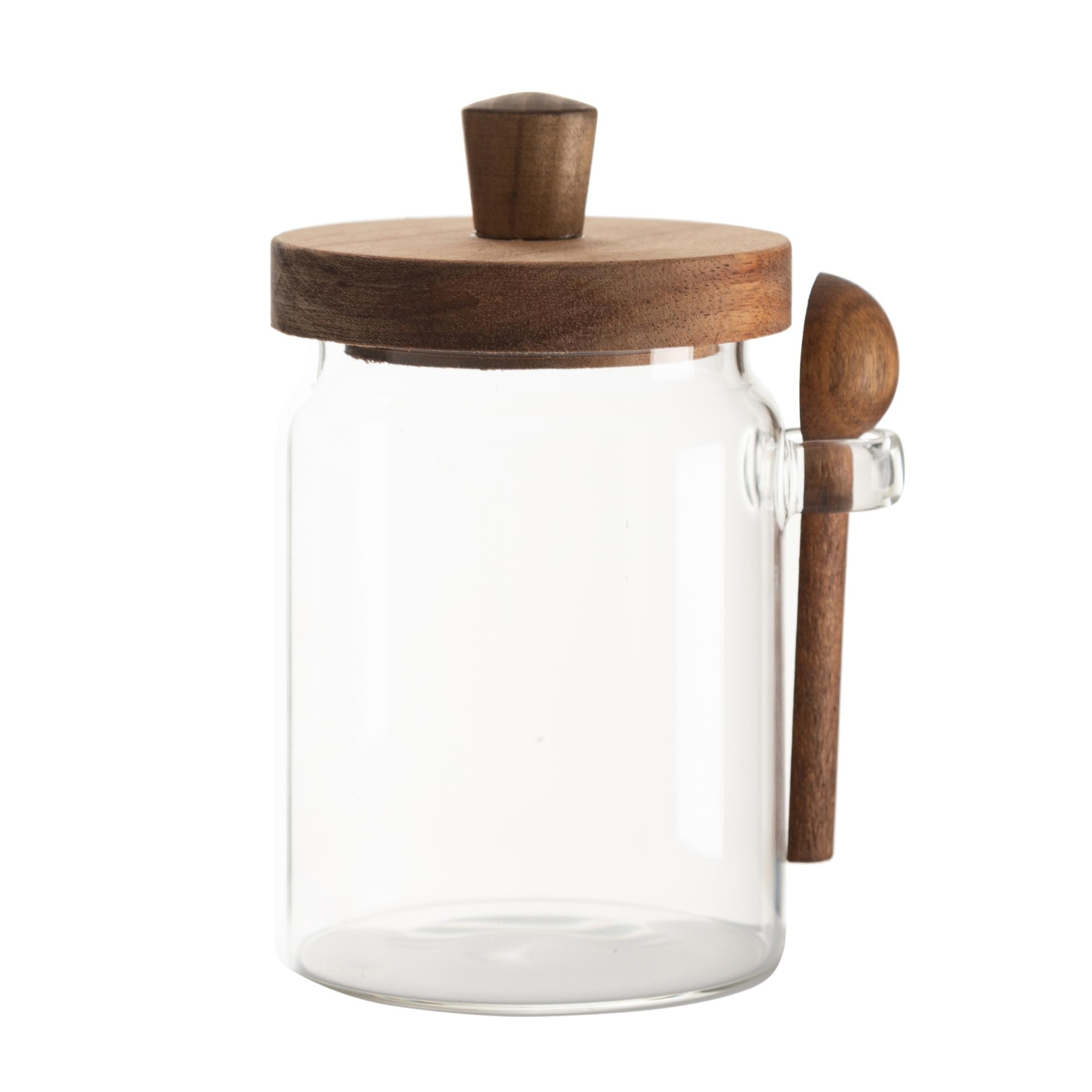 CAM KAVANOZ AKASYA KAPAK&KAŞIK 700 ML