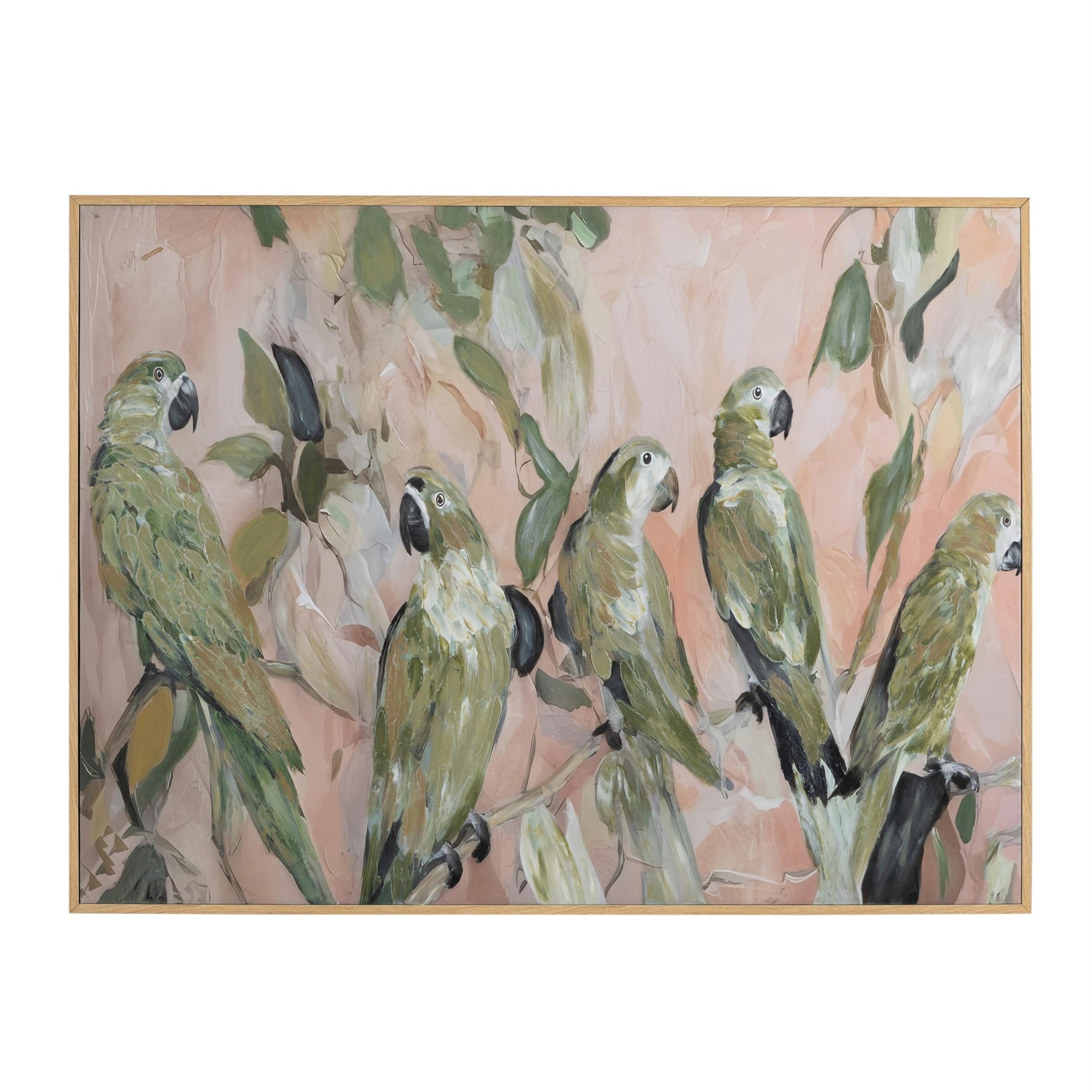 TUTIA ÇERÇEVELİ YAĞLIBOYA TABLO 90X120 CM