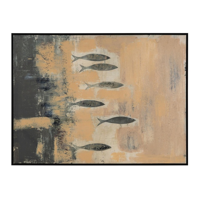  FINRA ÇERÇEVELİ YAĞLIBOYA TABLO 90X120 CM