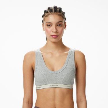  Calvin Klein Lightly Lined Kadın Gri Bra