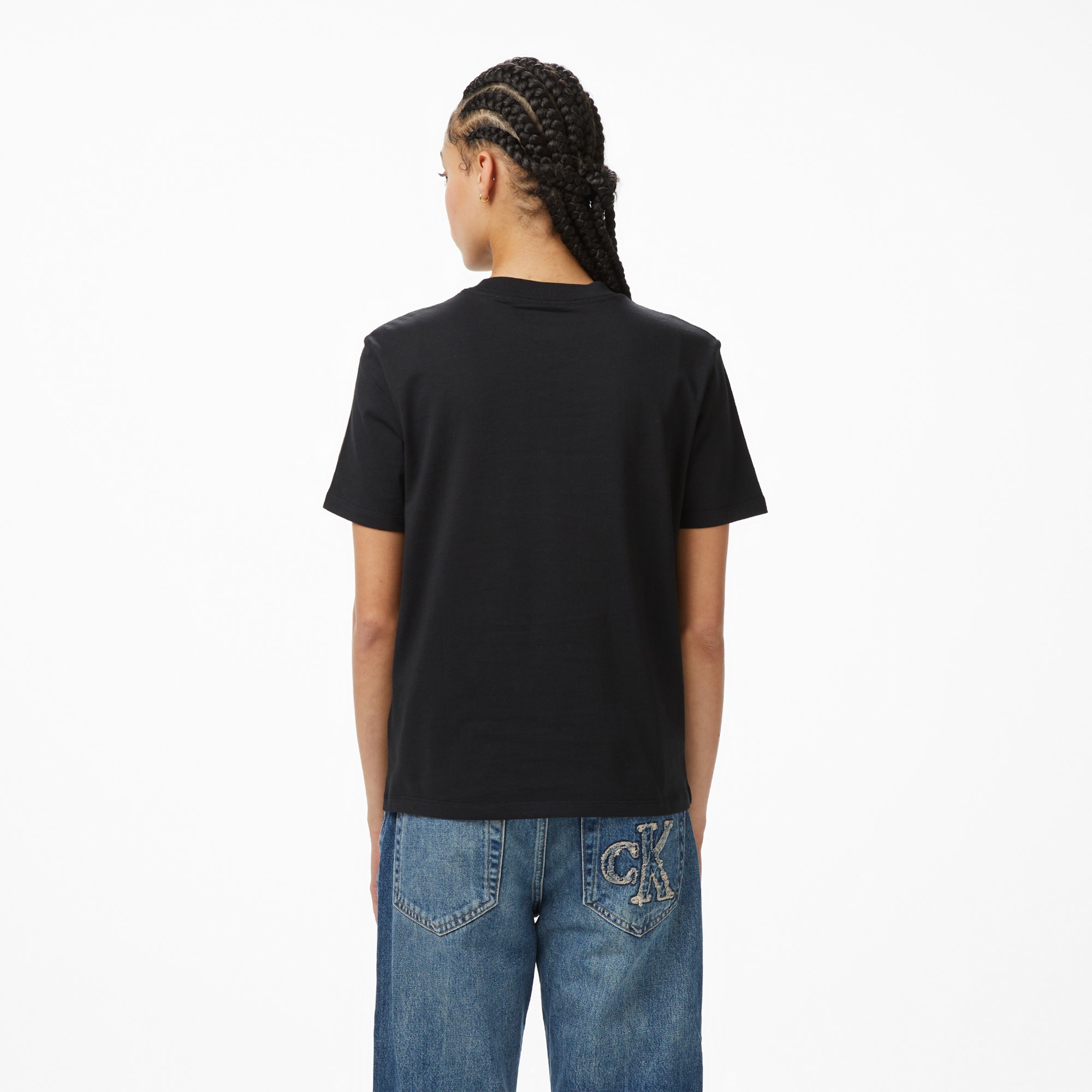 Calvin Klein Classic Graphic Kadın Siyah T-Shirt