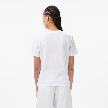 Calvin Klein Logo Classic Kadın Beyaz T-Shirt