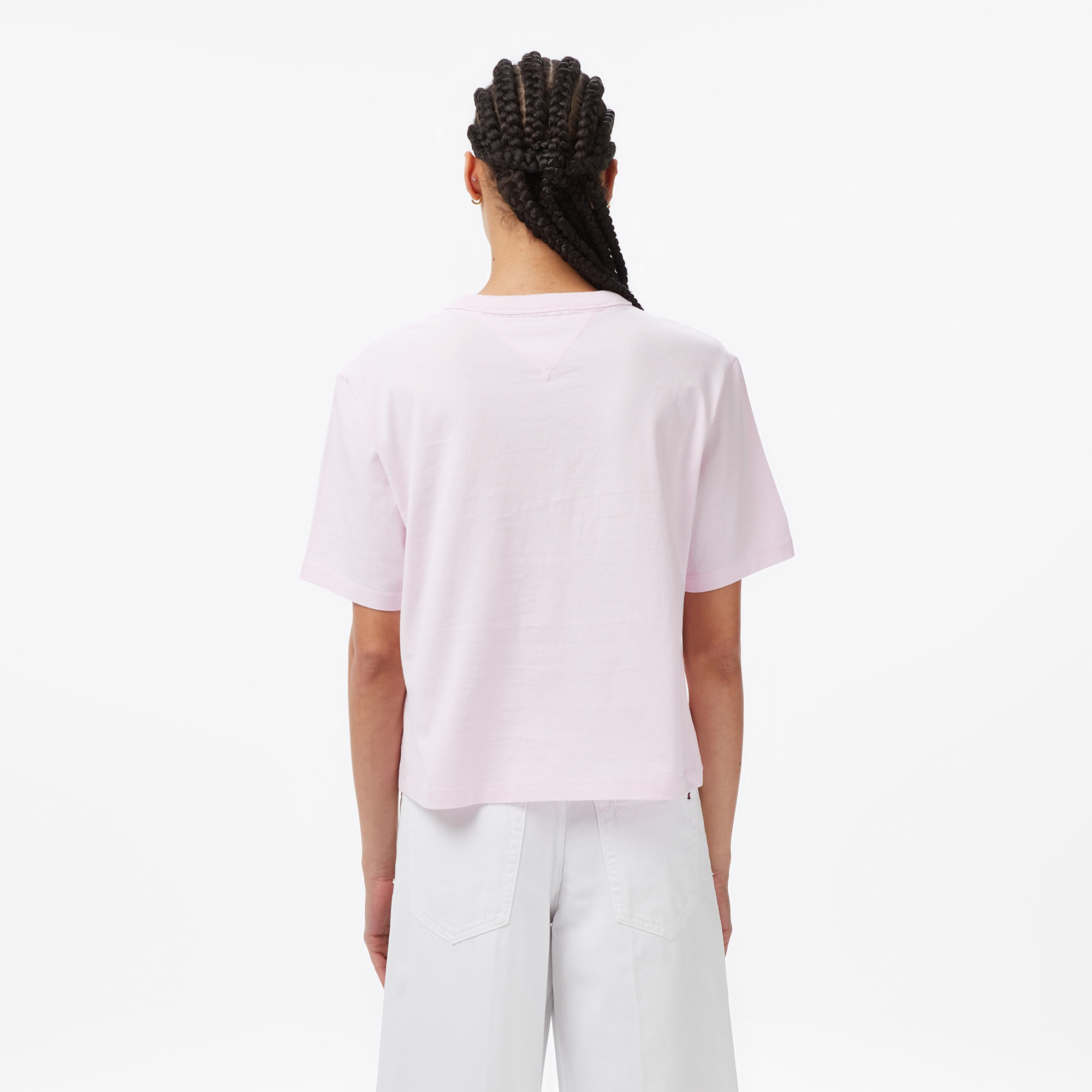 Tommy Hilfiger Badge Kadın Pembe T-Shirt