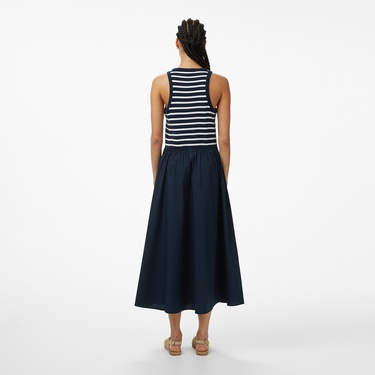  Tommy Hilfiger Gold Button Kadın Lacivert Elbise