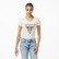 Guess Slim Fit Kadın Beyaz T-Shirt