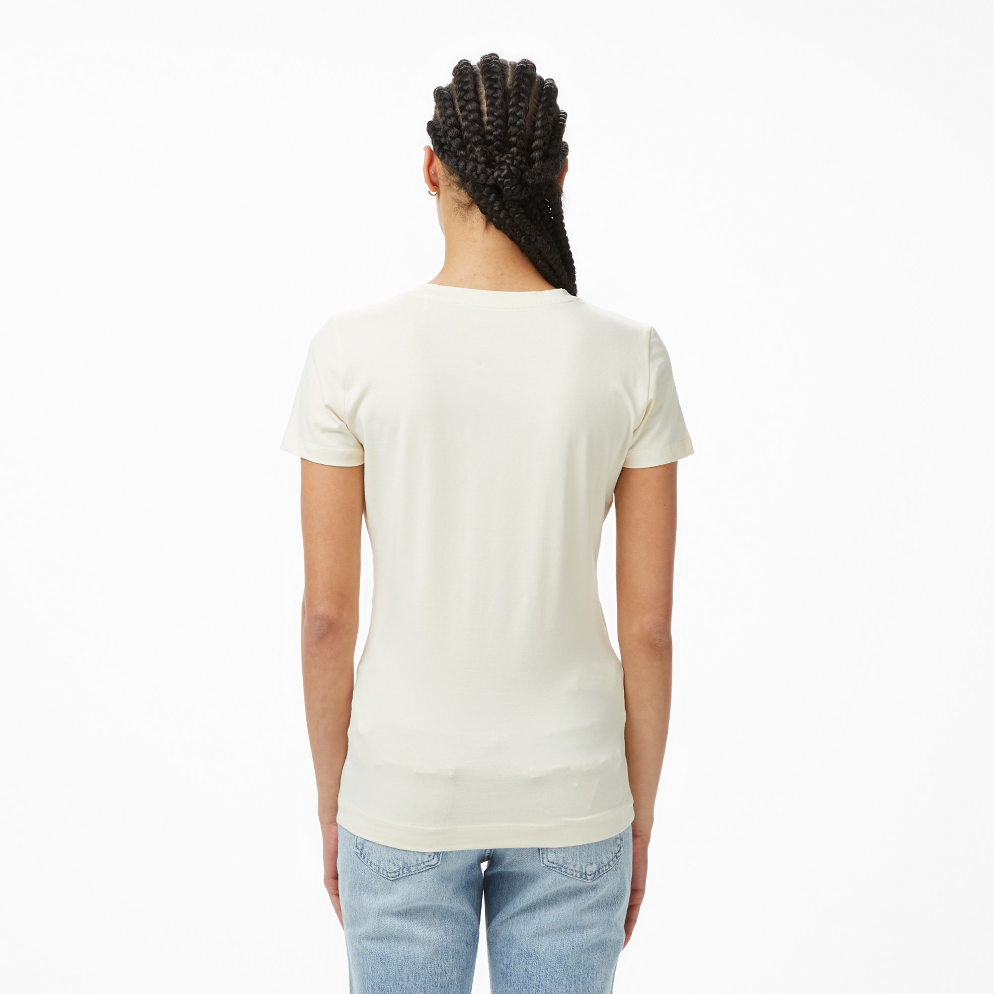 Guess Slim Fit Kadın Beyaz T-Shirt