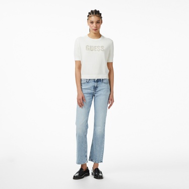  Guess Norah Kadın Beyaz Triko