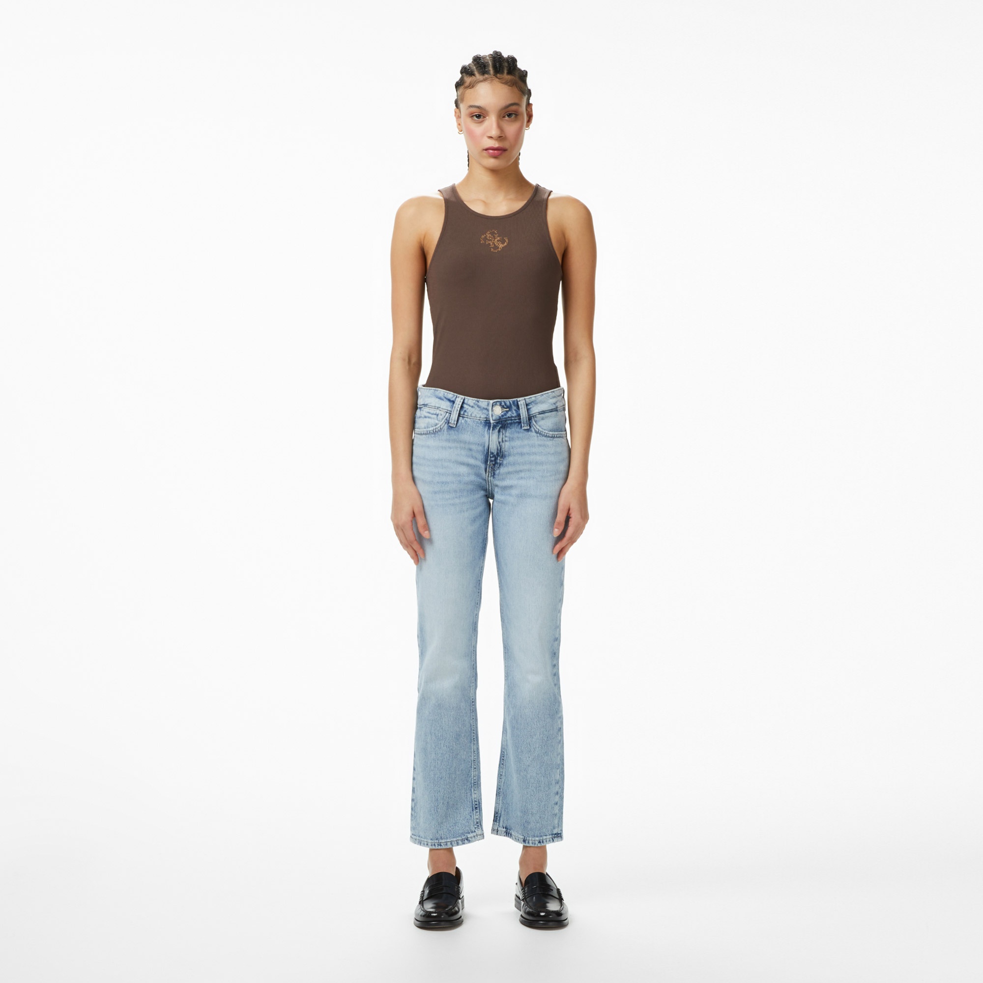 Guess Round Kadın Kahverengi T-Shirt