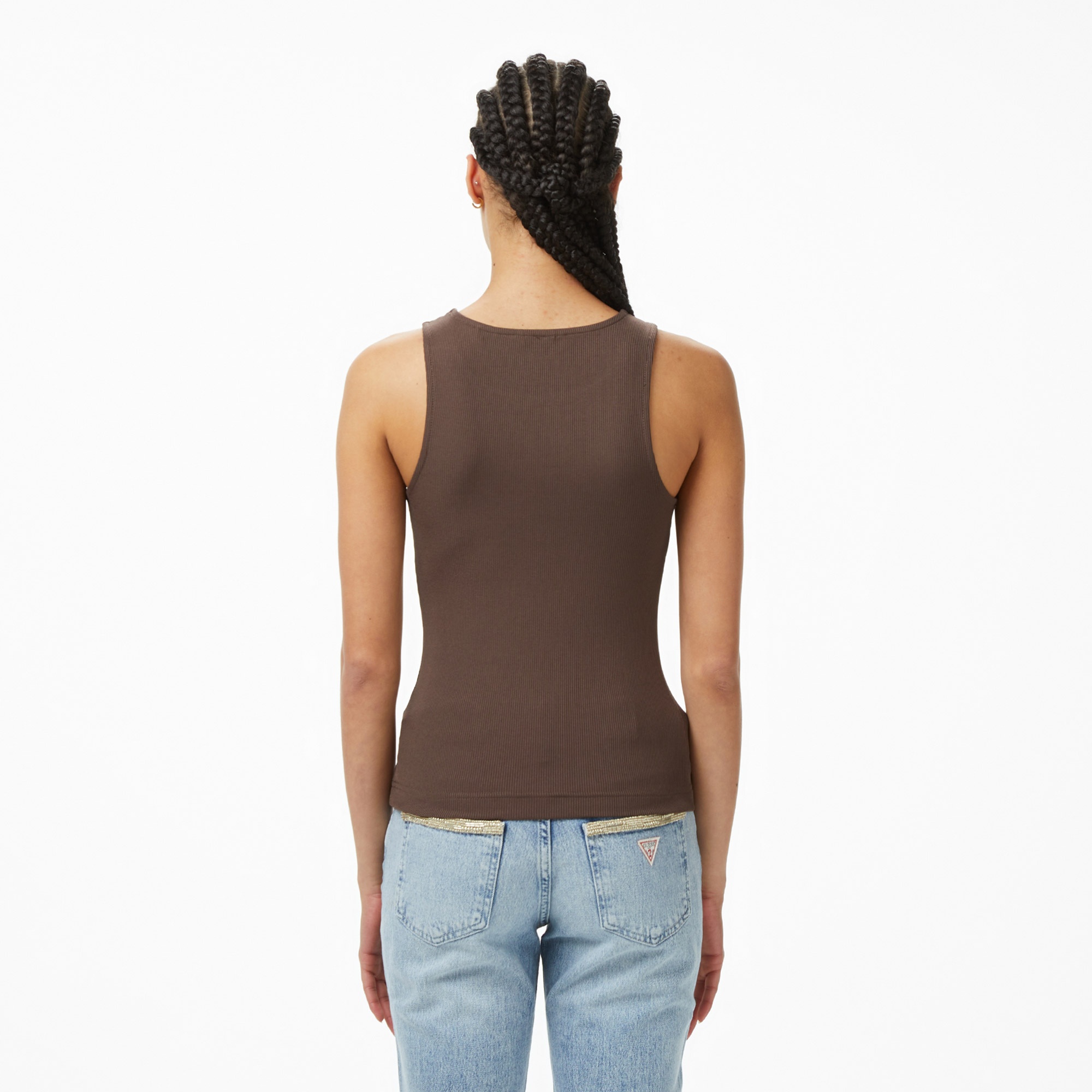 Guess Round Kadın Kahverengi T-Shirt